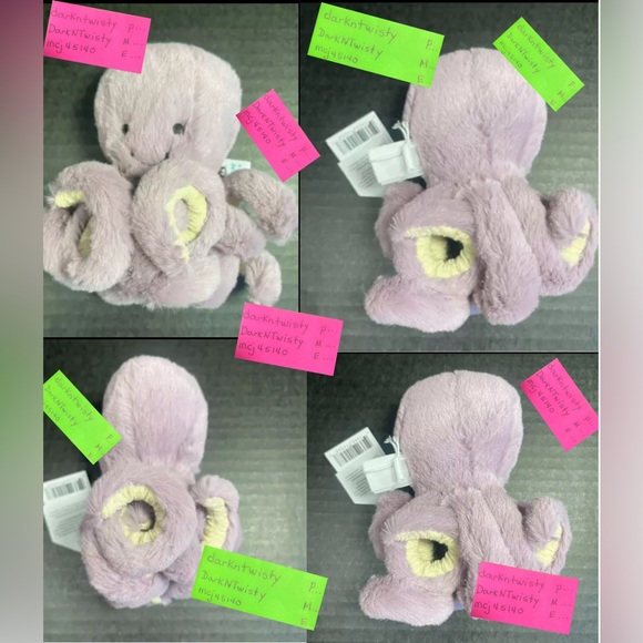 BNWT JELLYCAT BABY/TINY MAYA OCTOPUS *NEVER 2ND HAND* 1 OWNER AUTH SALE RECEIPT - Picture 4 of 8
